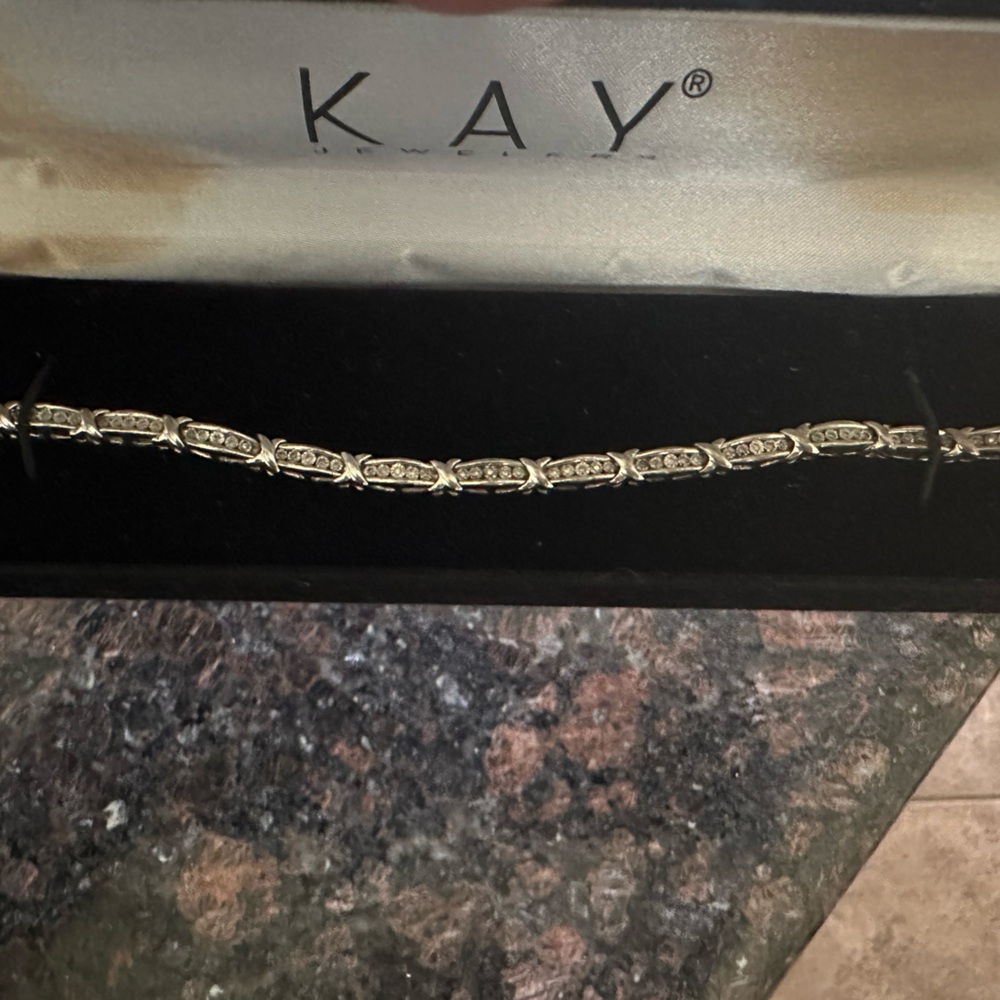 Sterling silver tennis bracelet